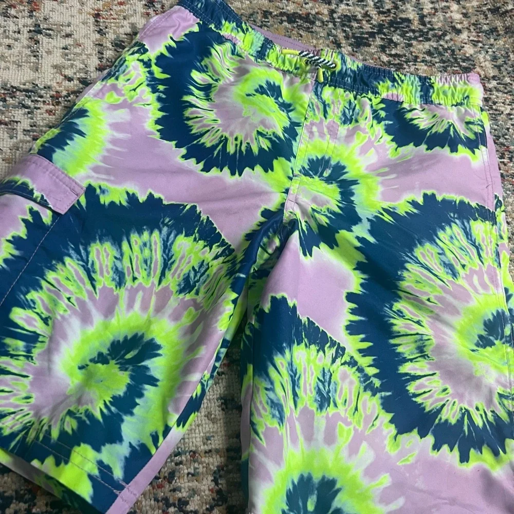 Tie-Dye Men's Shorts - Multicolor - Picture 2 of 7